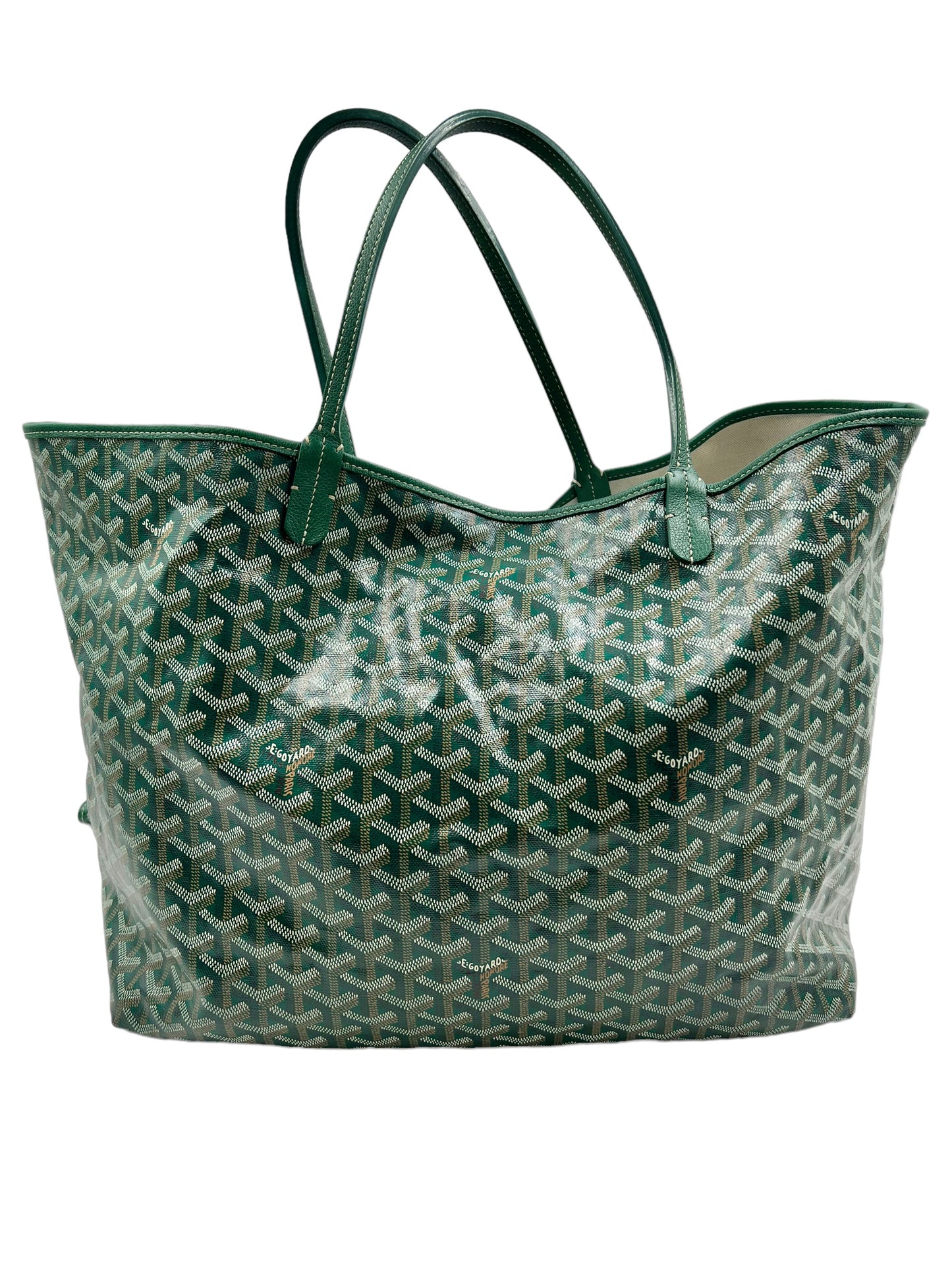 Goyard Green Goyardine Saint Louis GM Tote