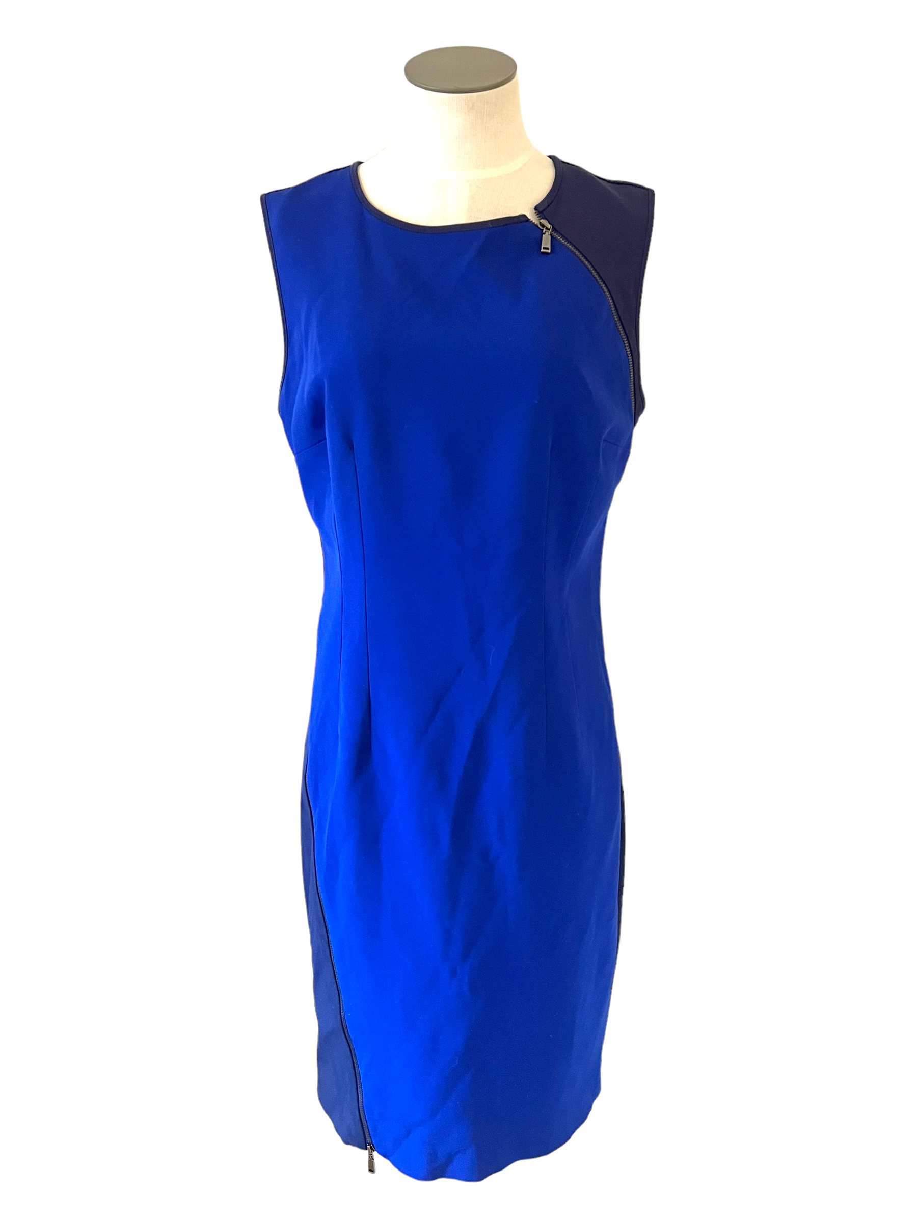 Elie Tahari Navy Blue Color Block Size 8 Dress Shop Luxe Society