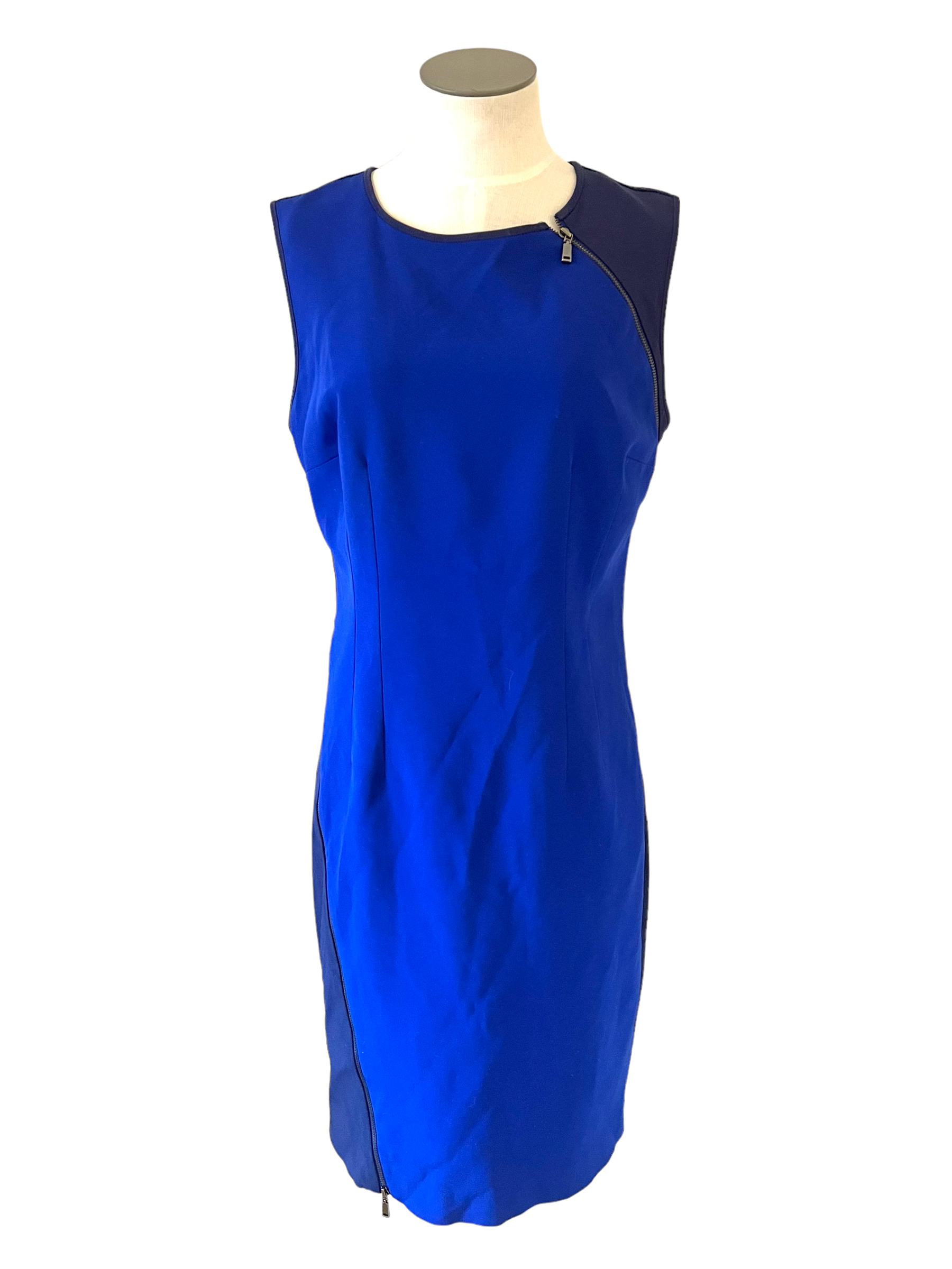 Tahari royal blue on sale dress