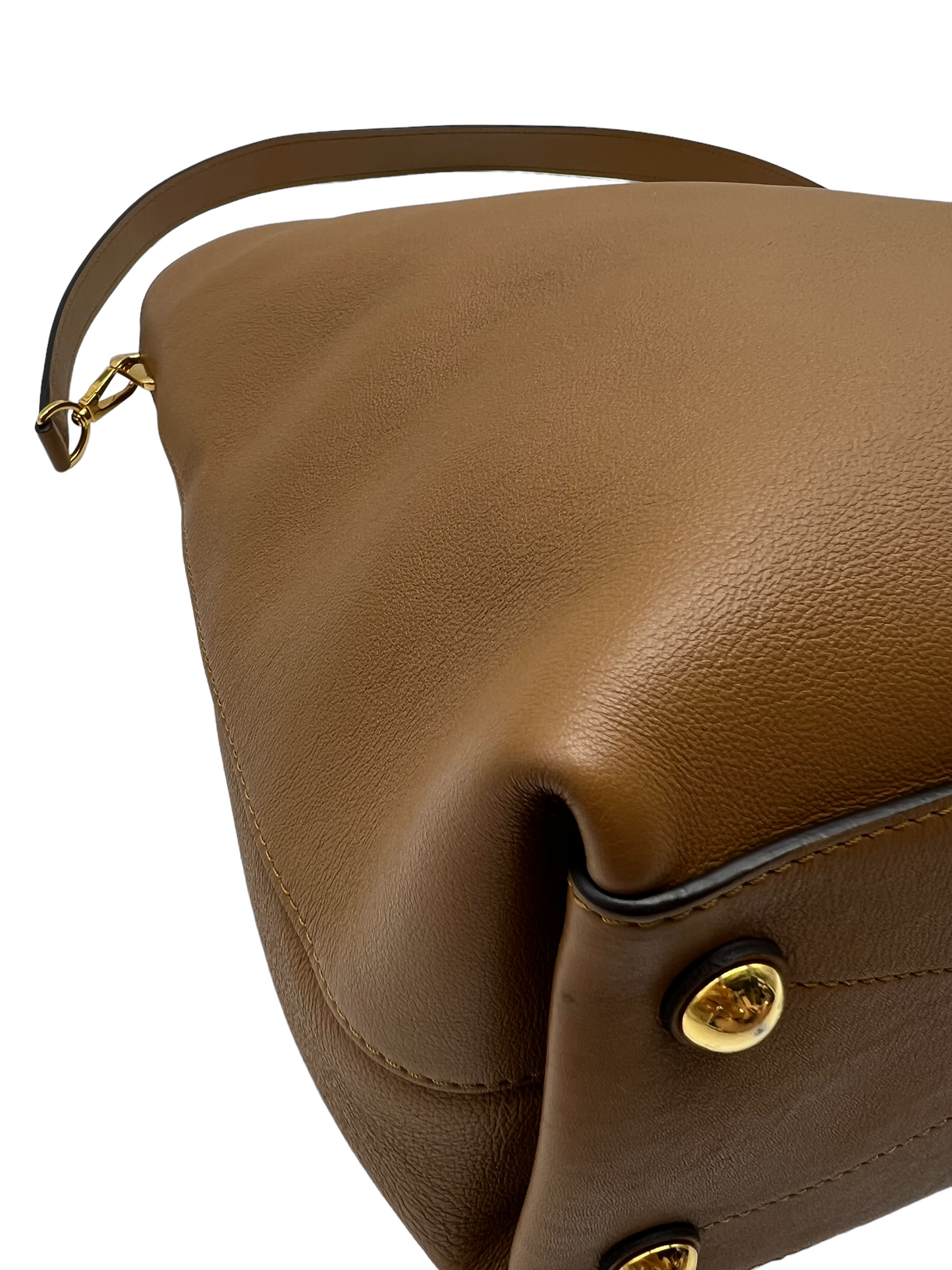 Louis Vuitton Hazelnut Calfskin Bagatelle Noisette Parnassea Shoulder Bag