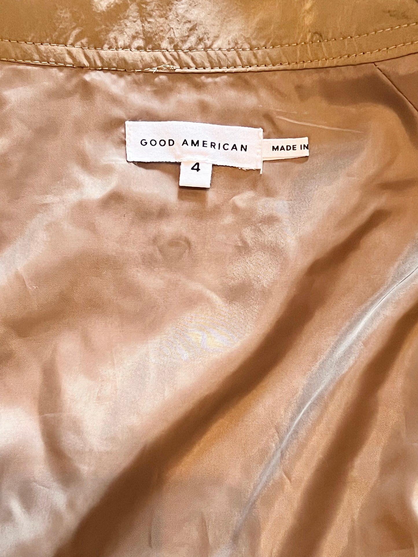 Good American Size 4 Essential Track Jacket
