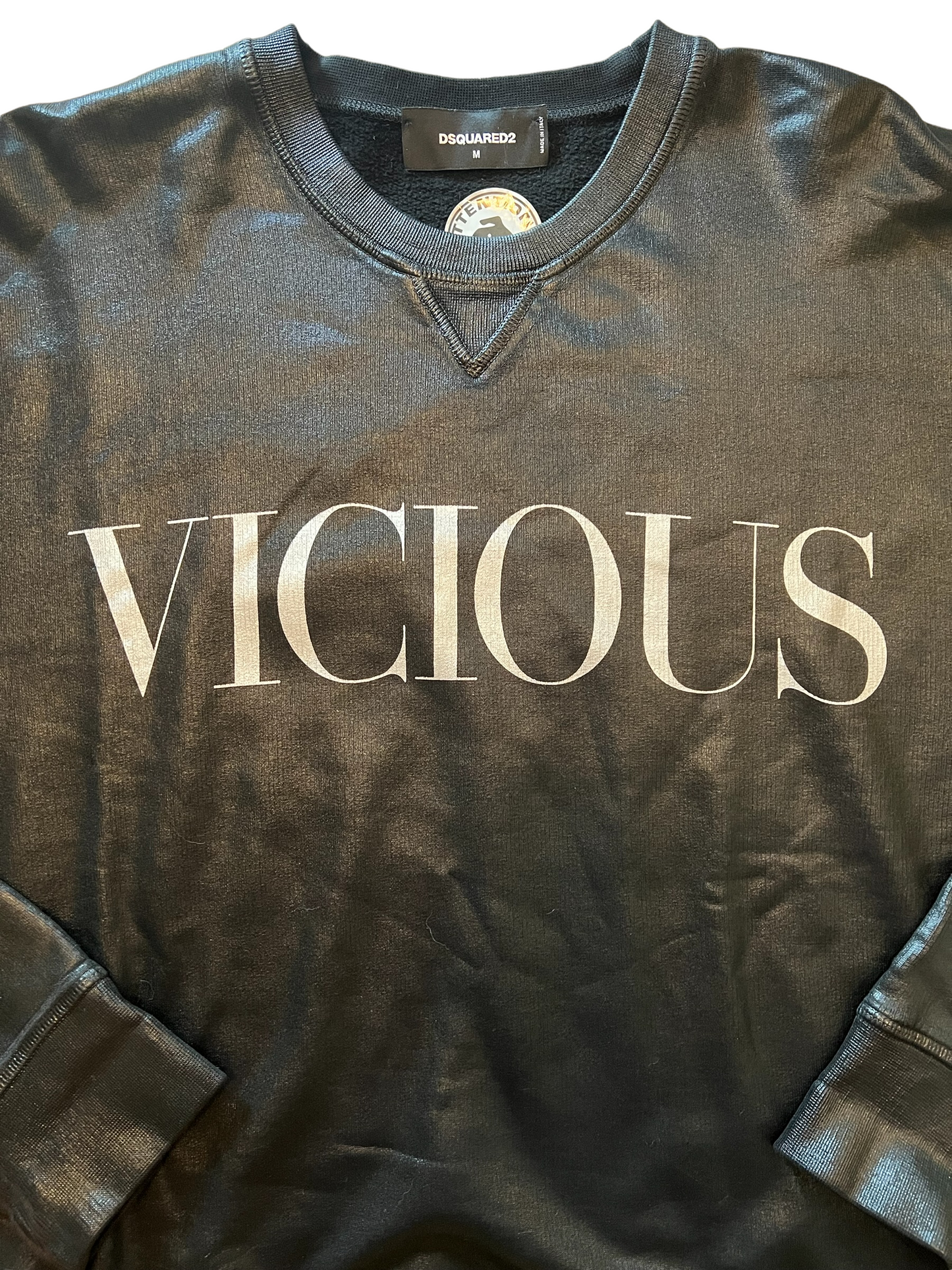 Dsquared Black Vicious Size Medium Sweatshirt