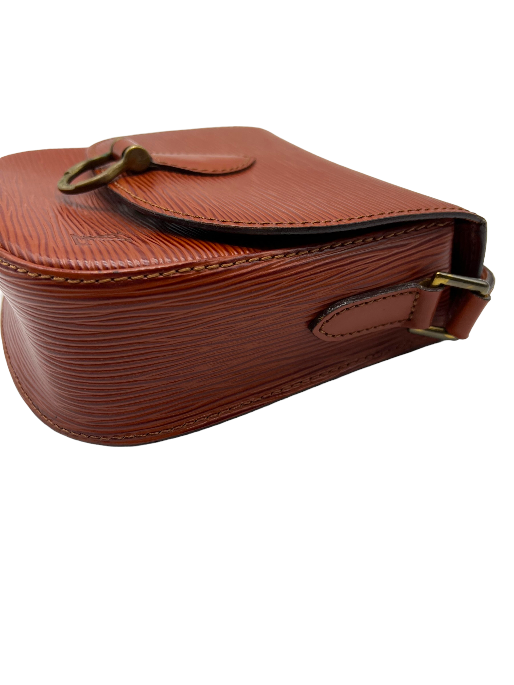 Handbag Louis Vuitton Saint Cloud M52197 Castilian Red Epi 121060300
