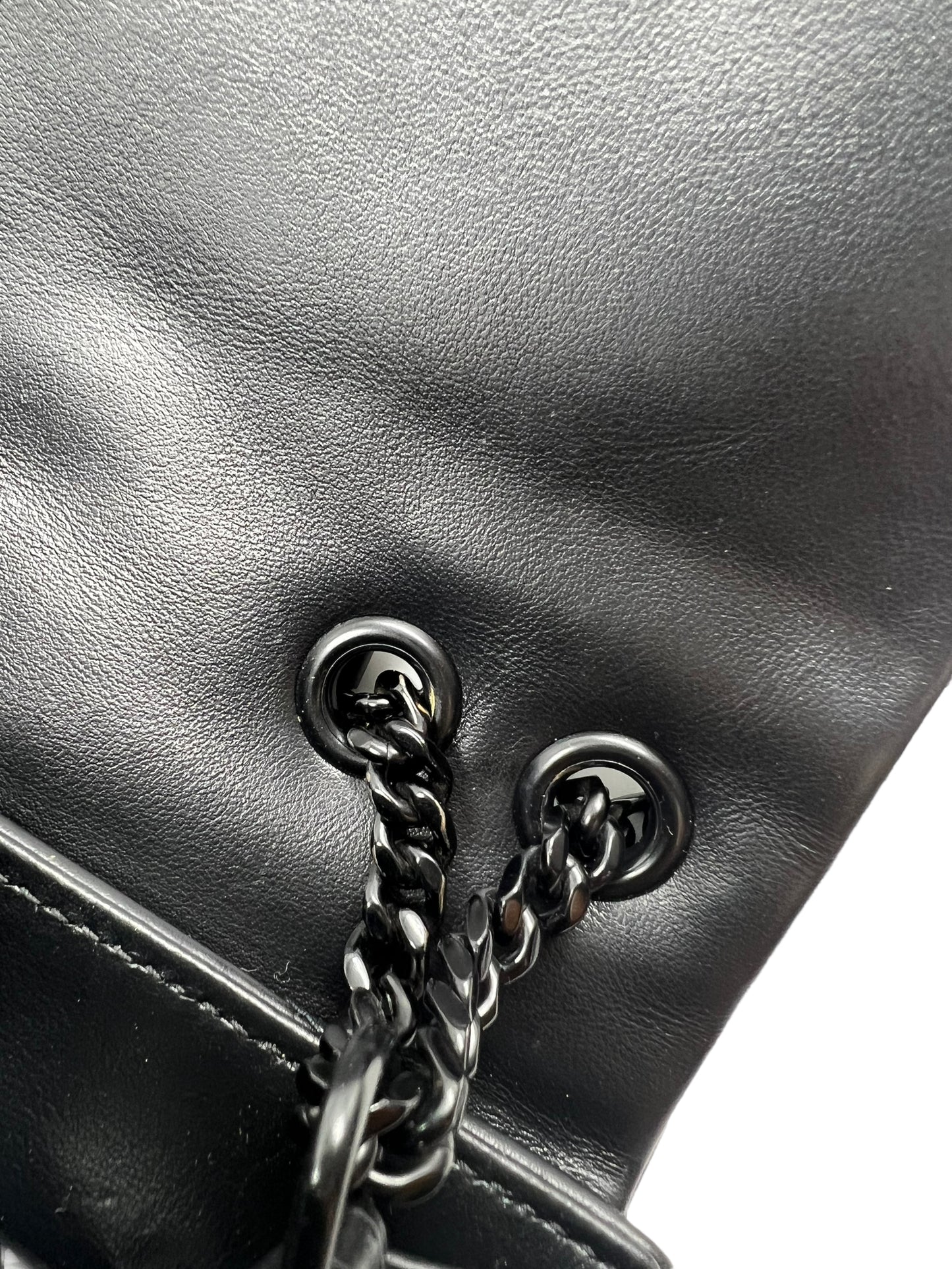 Saint Laurent YSL Black Small Loulou Chain Shoulder Bag