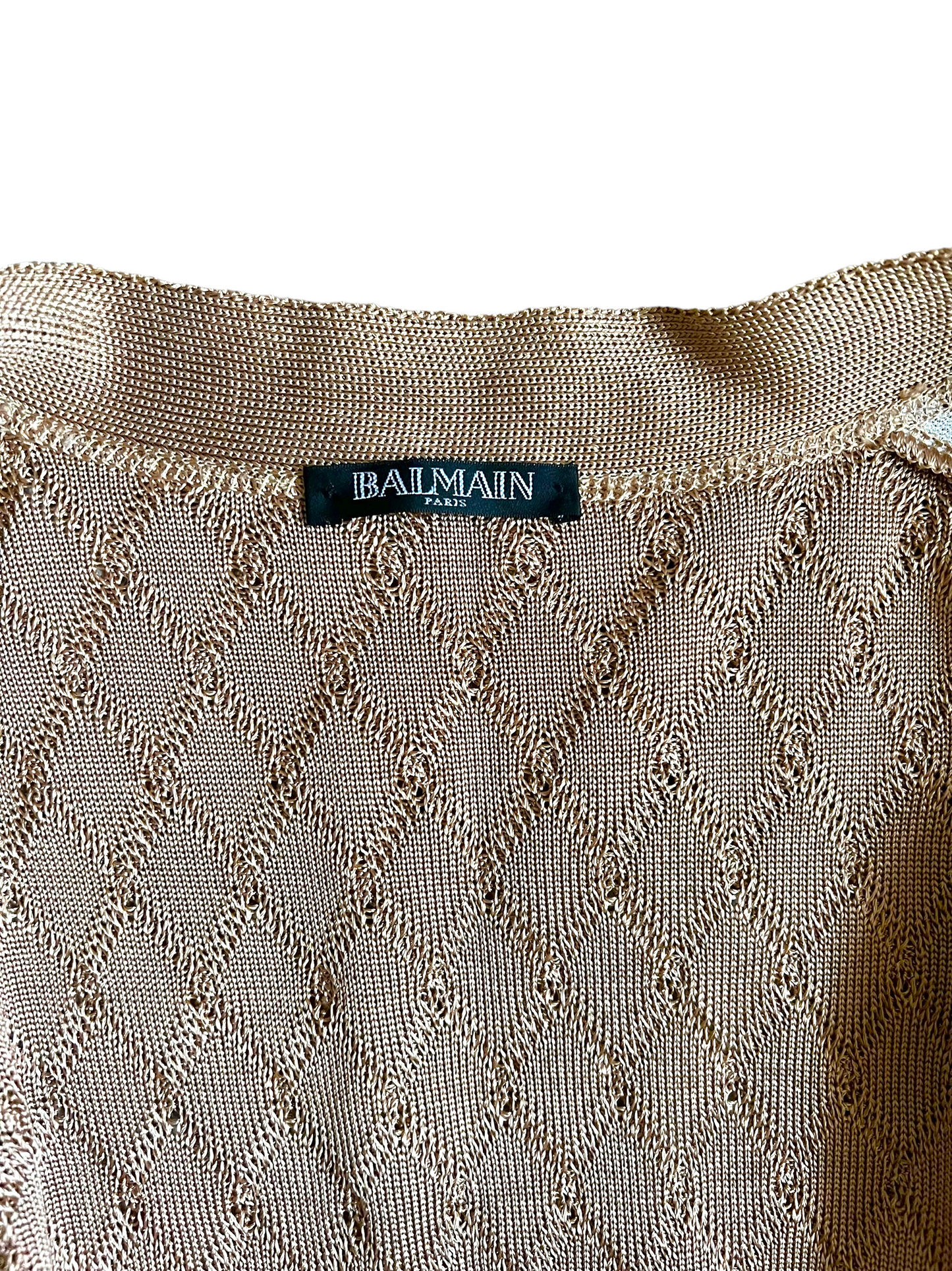 Balmain Textured Jersey Knit Size 38 Tank Set