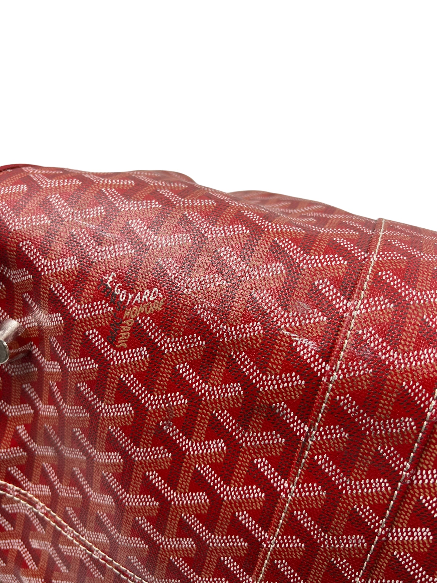 Goyard Red Croisiere 50 Duffle