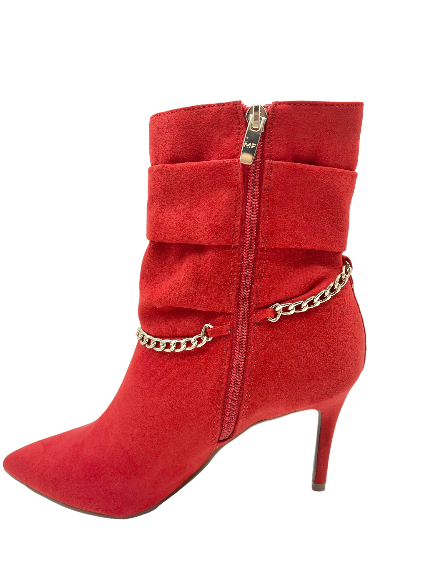 Marc Fisher Red Chain Size 8.5 Boots