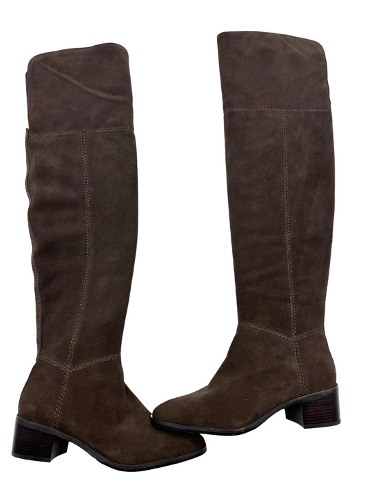 Coach Brown Suede OTK Size 8 Riding Boots