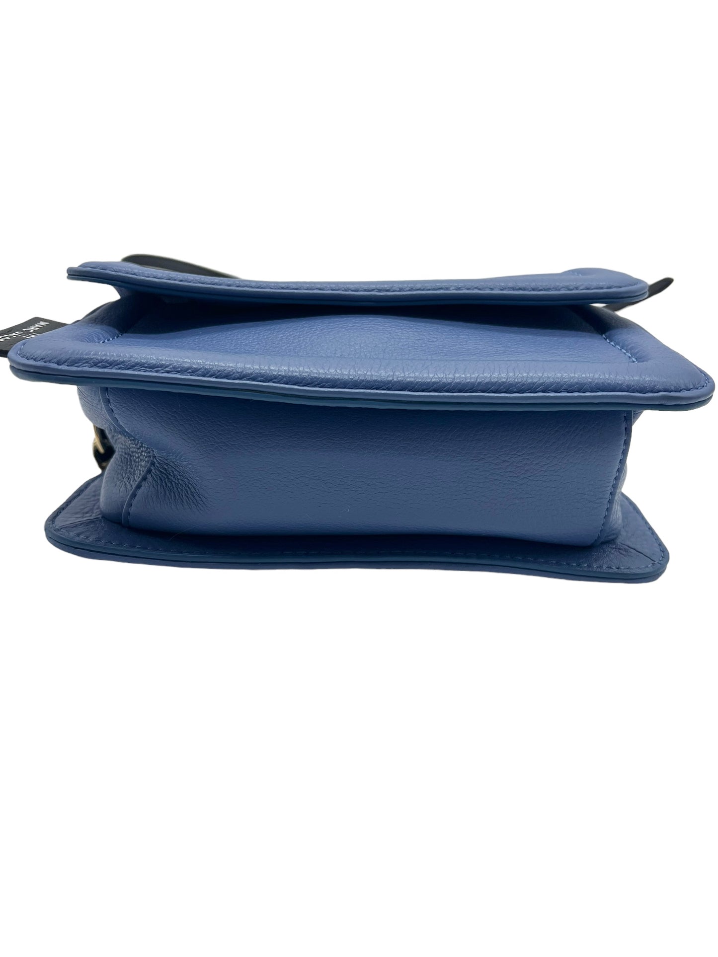 Marc Jacobs Blue Leather The Mini Cushion Bag