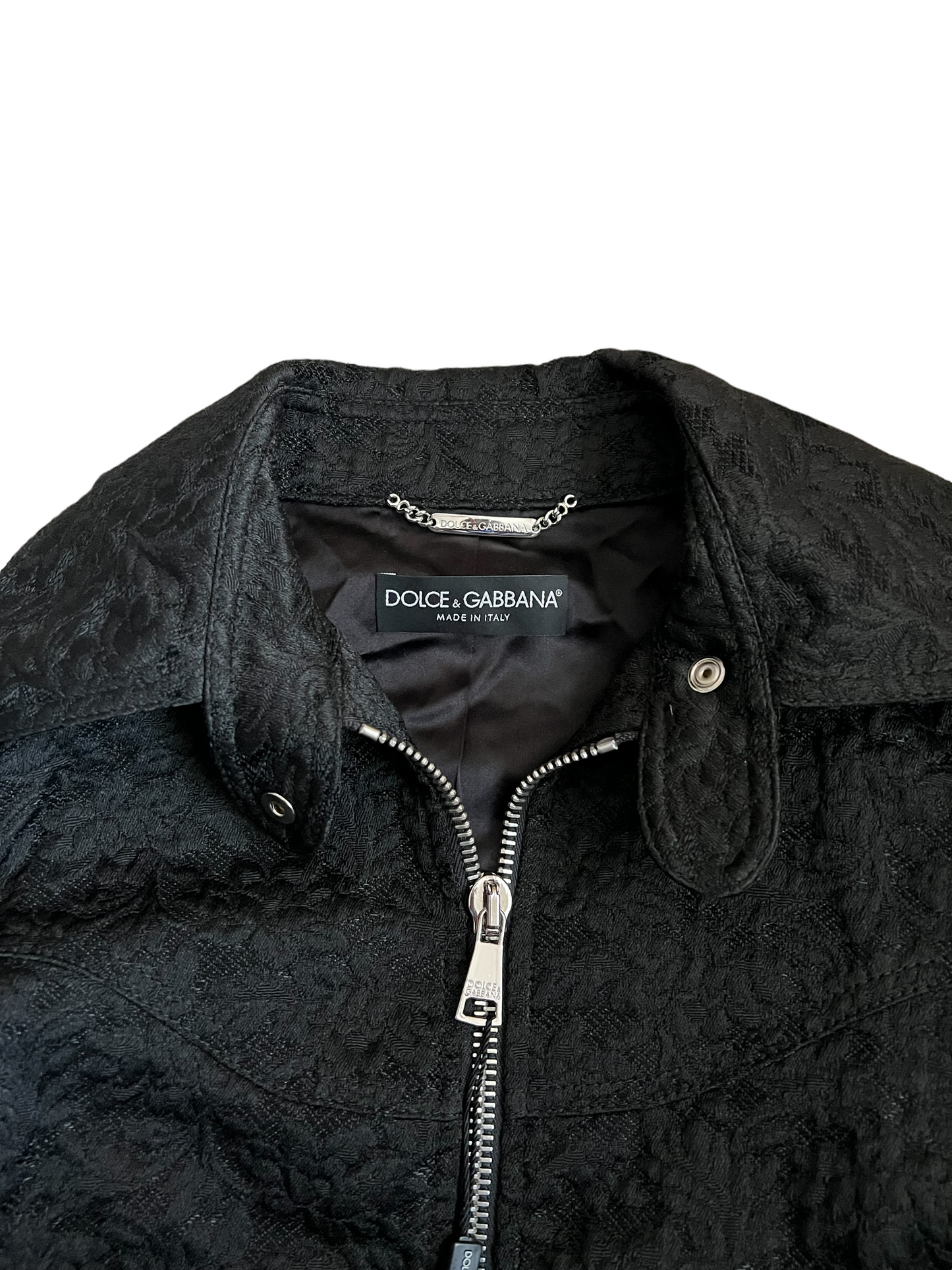 Dolce & Gabbana Black Embroidered Size 46 Jacket
