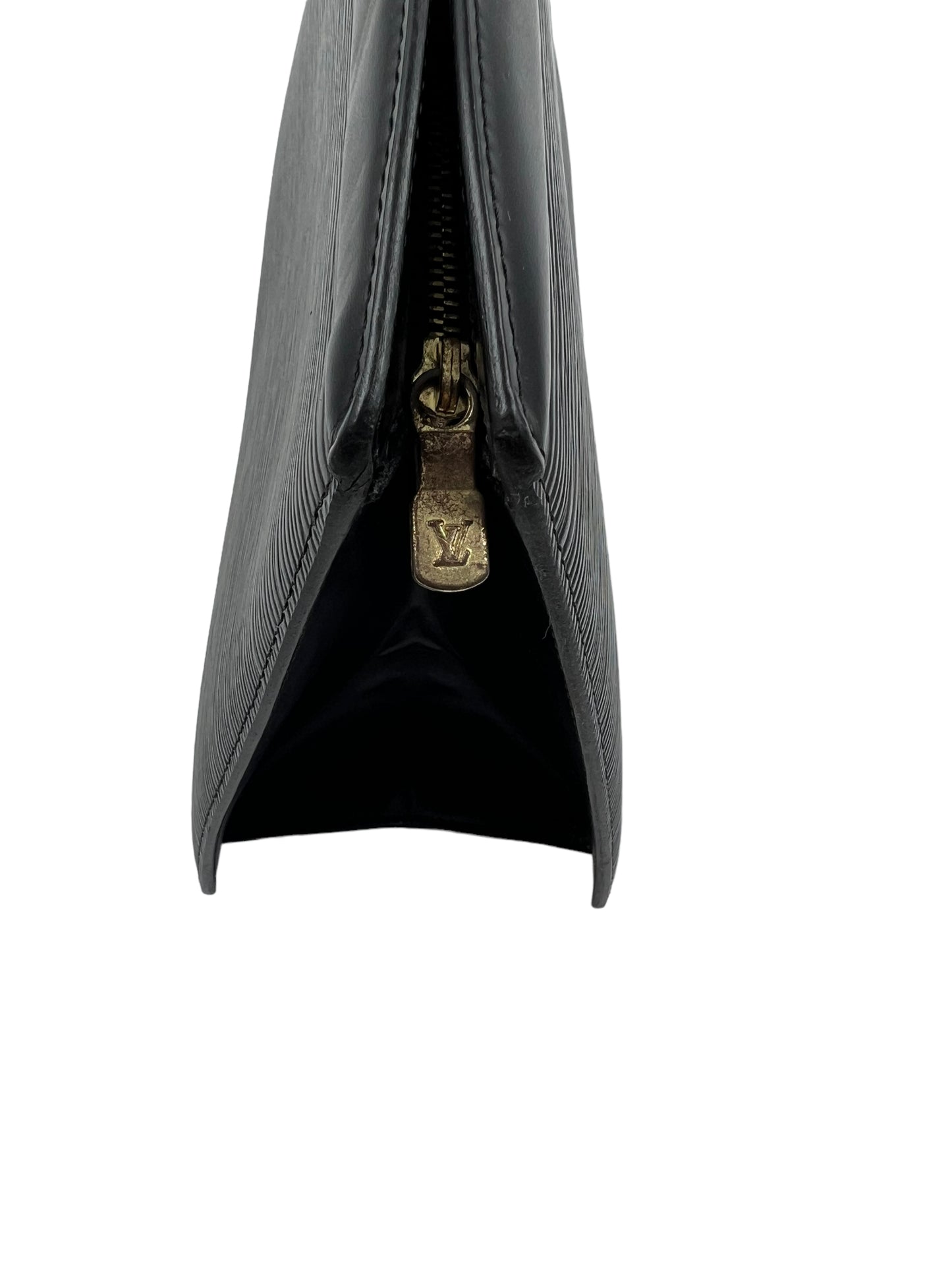 Louis Vuitton Vintage Black Epi Trousse Crete Clutch