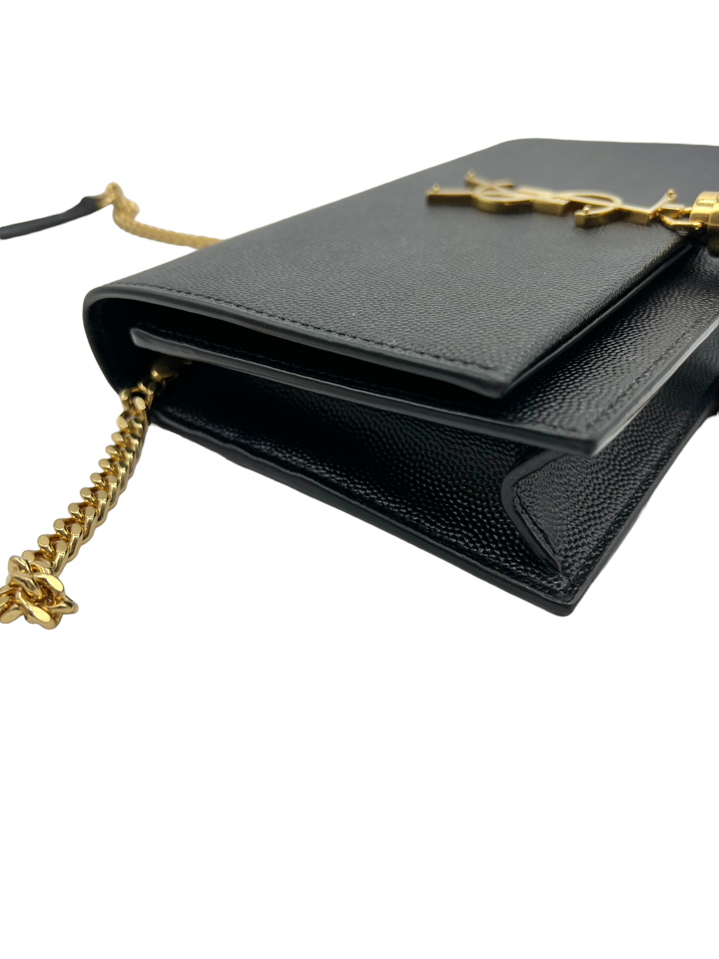 Saint Laurent YSL Black Leather Small Kate Chain Shoulder Bag