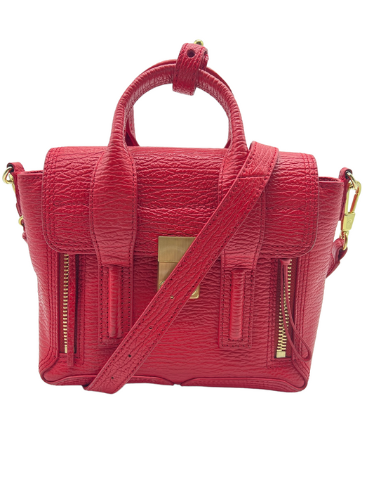 Phillip Lim Red Leather Mini Pashli Shoulder Bag