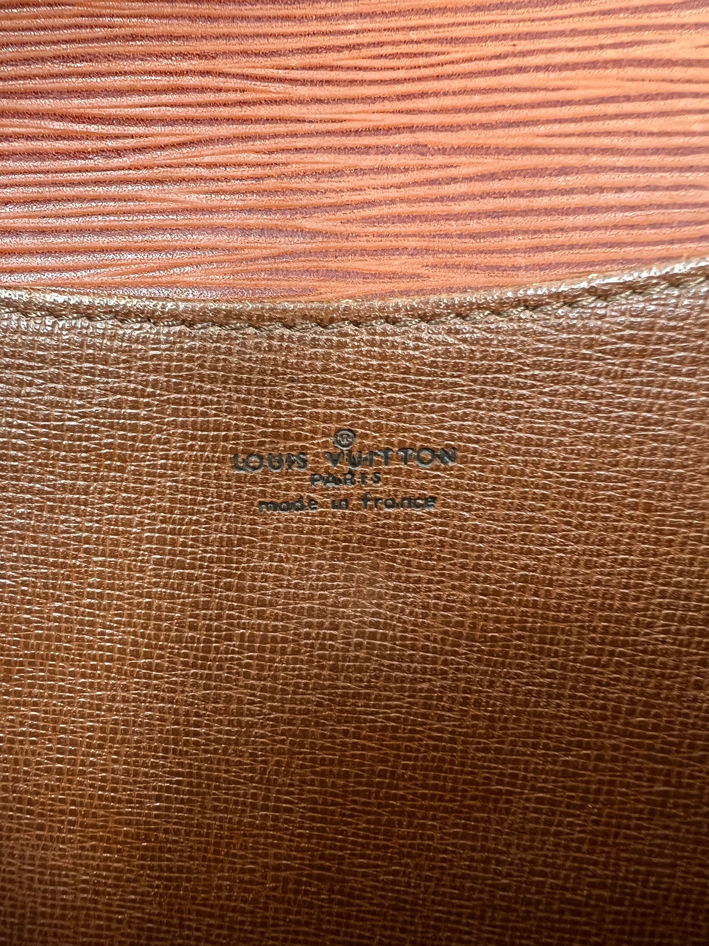 Louis Vuitton Tan Vintage Epi Montaigne 20 Clutch
