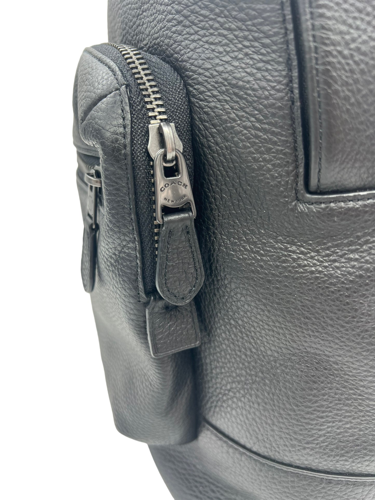 Coach Black Leather West Backpack