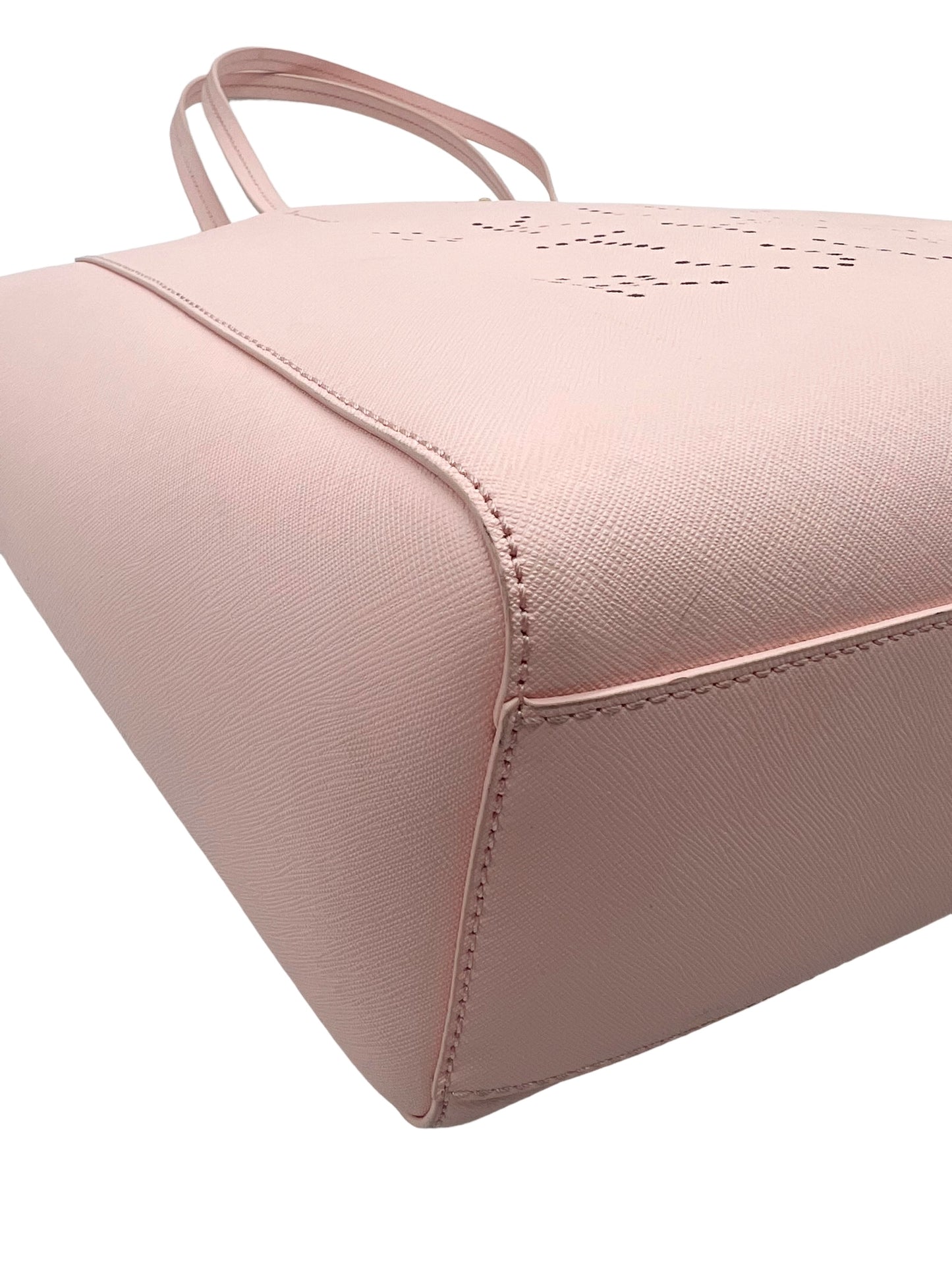Kate Spade Pink Hallie 'Skirt The Rules' Perforated Tote